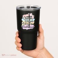 Chosen Blessed Forgiven Redeemed Christian Cross Jesus Cute Tumbler thumb 2