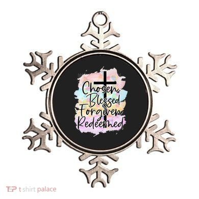 Chosen Blessed Forgiven Redeemed Christian Cross Jesus Cute Ornament