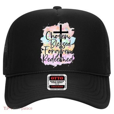 Chosen Blessed Forgiven Redeemed Christian Cross Jesus Cute Hat
