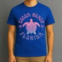 Cocoa Beach Florida Sea Turtle Summer Vacation Vintage Gift T-Shirt thumb 3