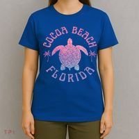 Cocoa Beach Florida Sea Turtle Summer Vacation Vintage Gift T-Shirt thumb 4