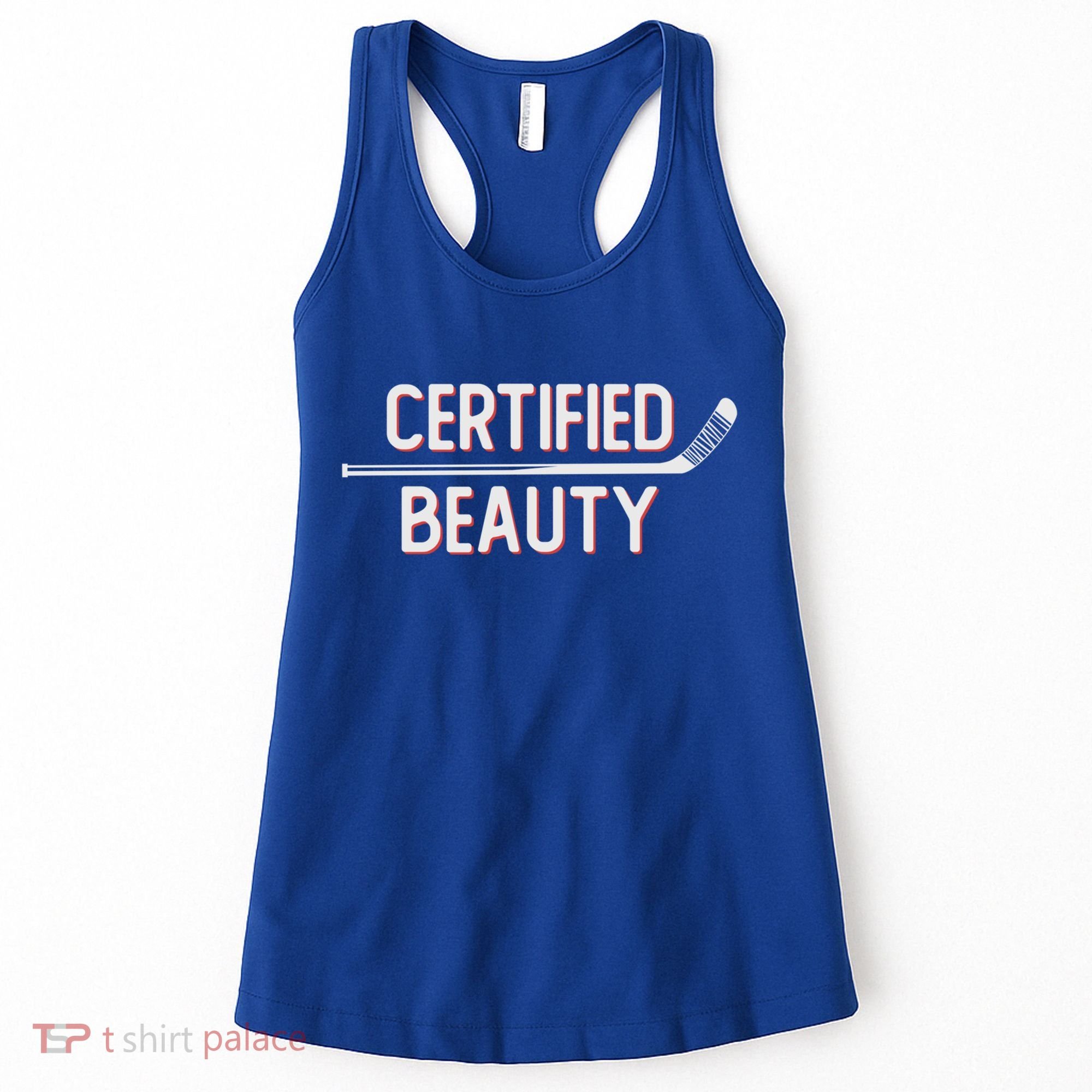 Certified Beauty Funny Ice Hockey Slang Wheel Snipe Celly Gift Women's Tank Top