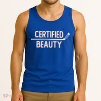 Certified Beauty Funny Ice Hockey Slang Wheel Snipe Celly Gift Tank Top thumb 3