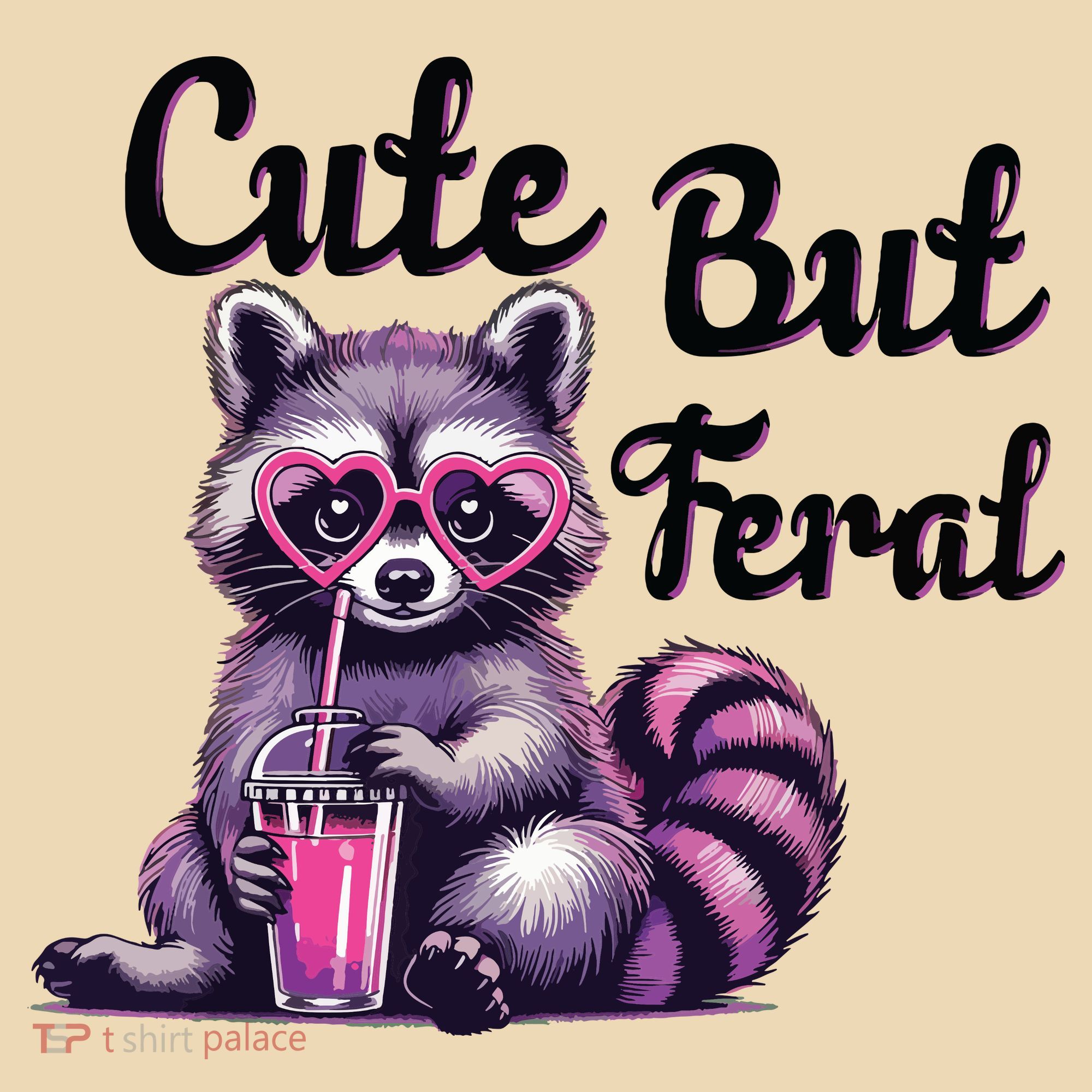 Cute But Feral Raccoon Funny Meme Tote Bag