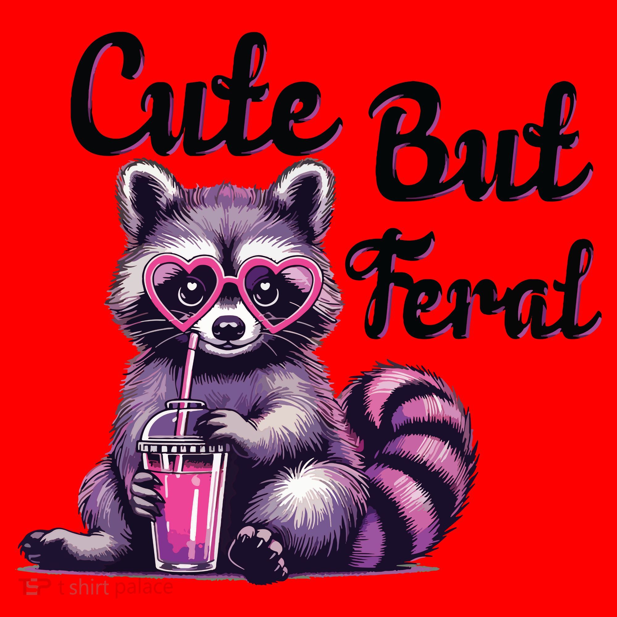 Cute But Feral Raccoon Funny Meme Santa Hat