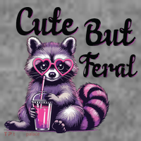 Cute But Feral Raccoon Funny Meme Toddler Hoodie thumb 2