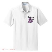 Cute But Feral Raccoon Funny Meme Dry Zone Grid Polo thumb 0