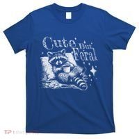 Cute But Feral Funny Raccoon Meme Love Coffee Gift T-Shirt thumb 0