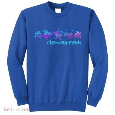 Clearwater Beach Fl Beach Design / Tribal Turtle Gift Meaningful Gift Sweatshirt