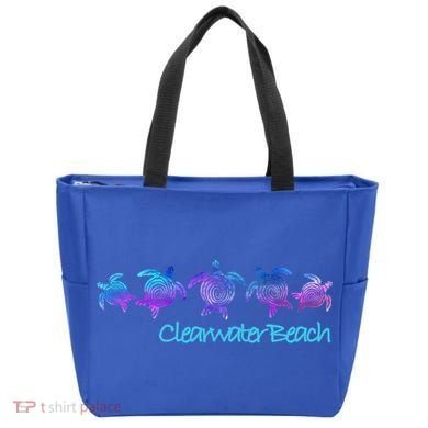 Clearwater Beach Fl Beach Design / Tribal Turtle Gift Meaningful Gift Tote Bag