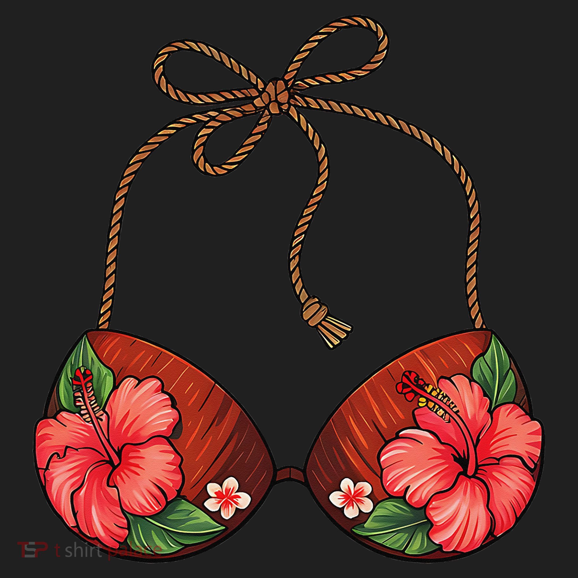 Coconut Bra Flower Boobs Funny Coconut Summer Aloha Beach Beanie