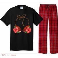 Coconut Bra Flower Boobs Funny Coconut Summer Aloha Beach Pajama Set thumb 0