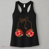 Coconut Bra Flower Boobs Funny Coconut Summer Aloha Beach Women's Tank Top thumb 3