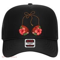 Coconut Bra Flower Boobs Funny Coconut Summer Aloha Beach Hat thumb 0