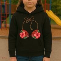 Coconut Bra Flower Boobs Funny Coconut Summer Aloha Beach Kids Hoodie thumb 3
