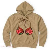 Coconut Bra Flower Boobs Funny Coconut Summer Aloha Beach Hoodie thumb 0