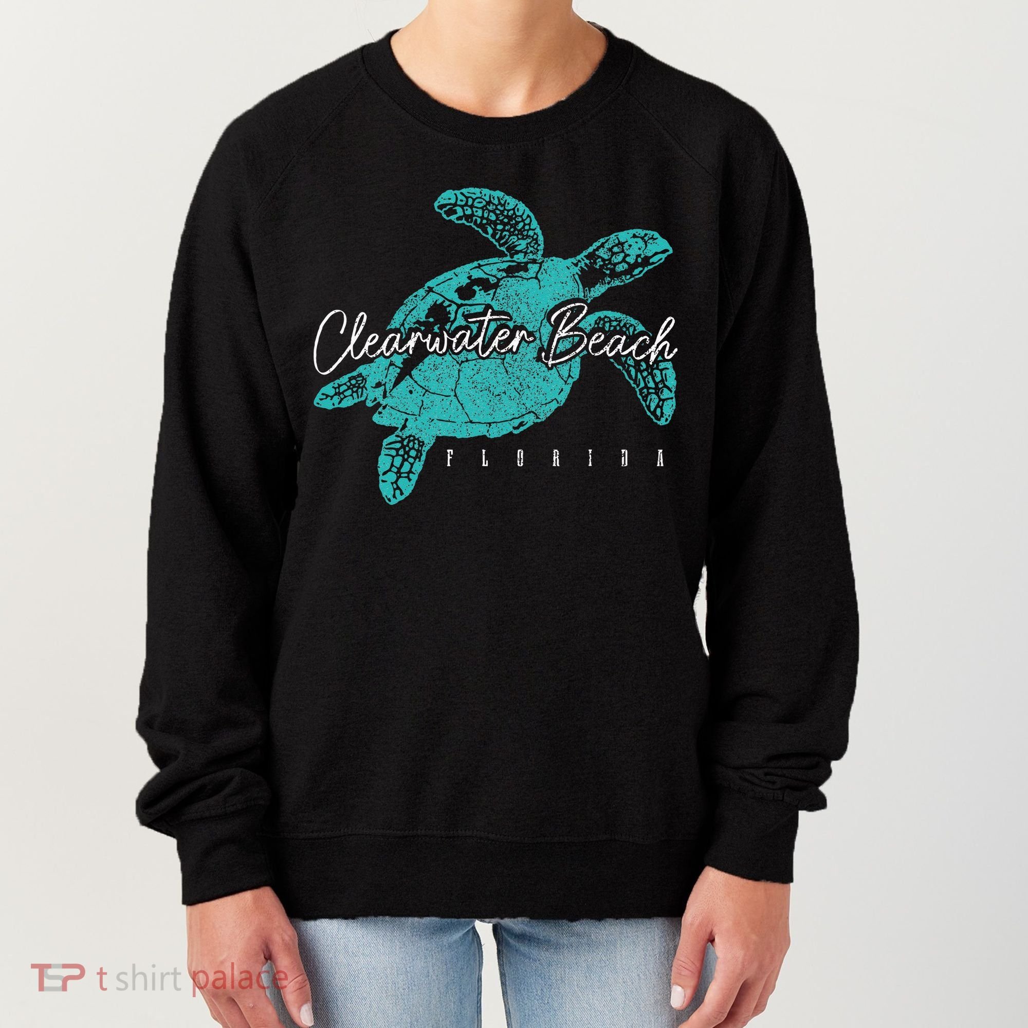 Clearwater Beach Florida FL Sea Turtle Scuba Diving Diver Women's Sweatshirt