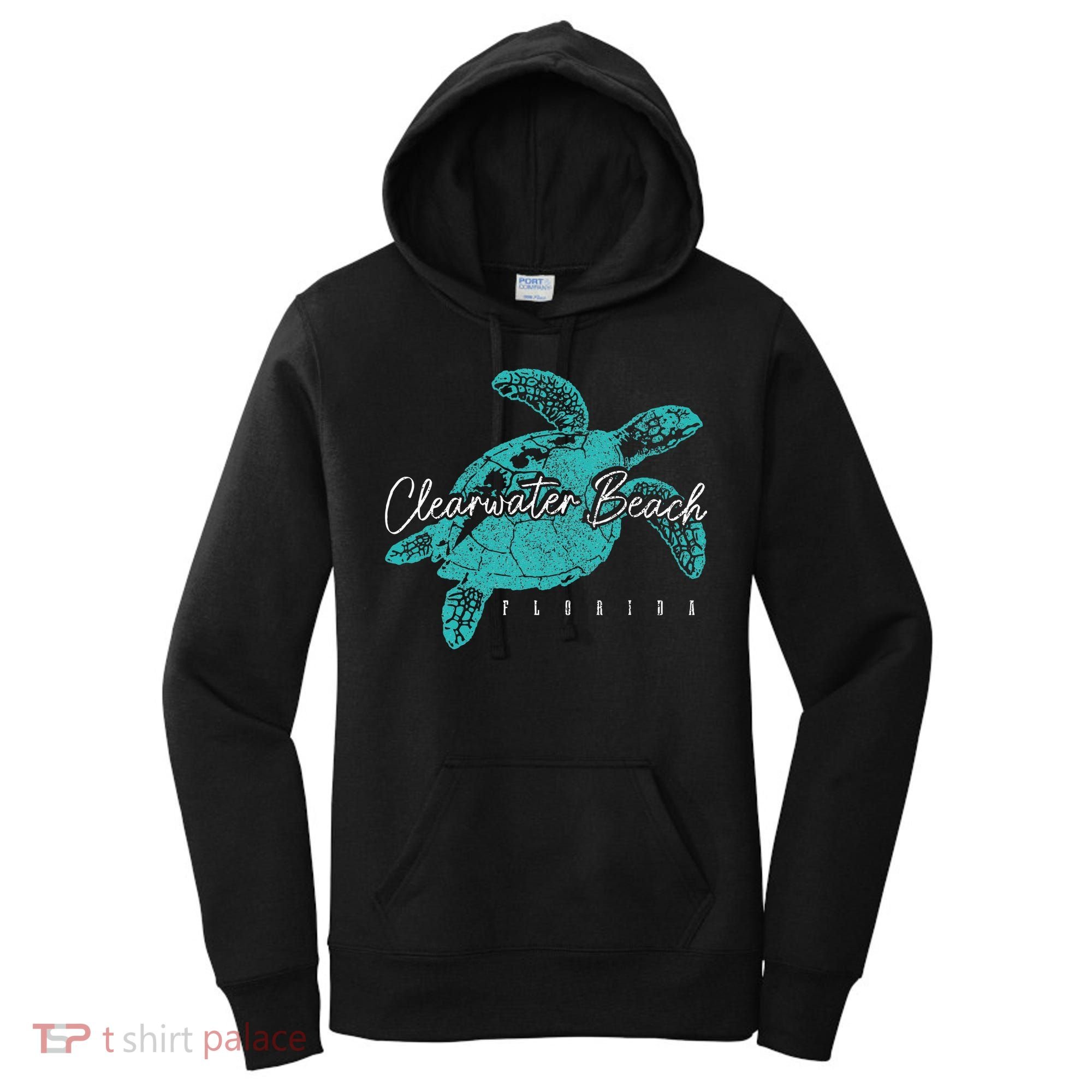 Clearwater Beach Florida FL Sea Turtle Scuba Diving Diver Women's Hoodie