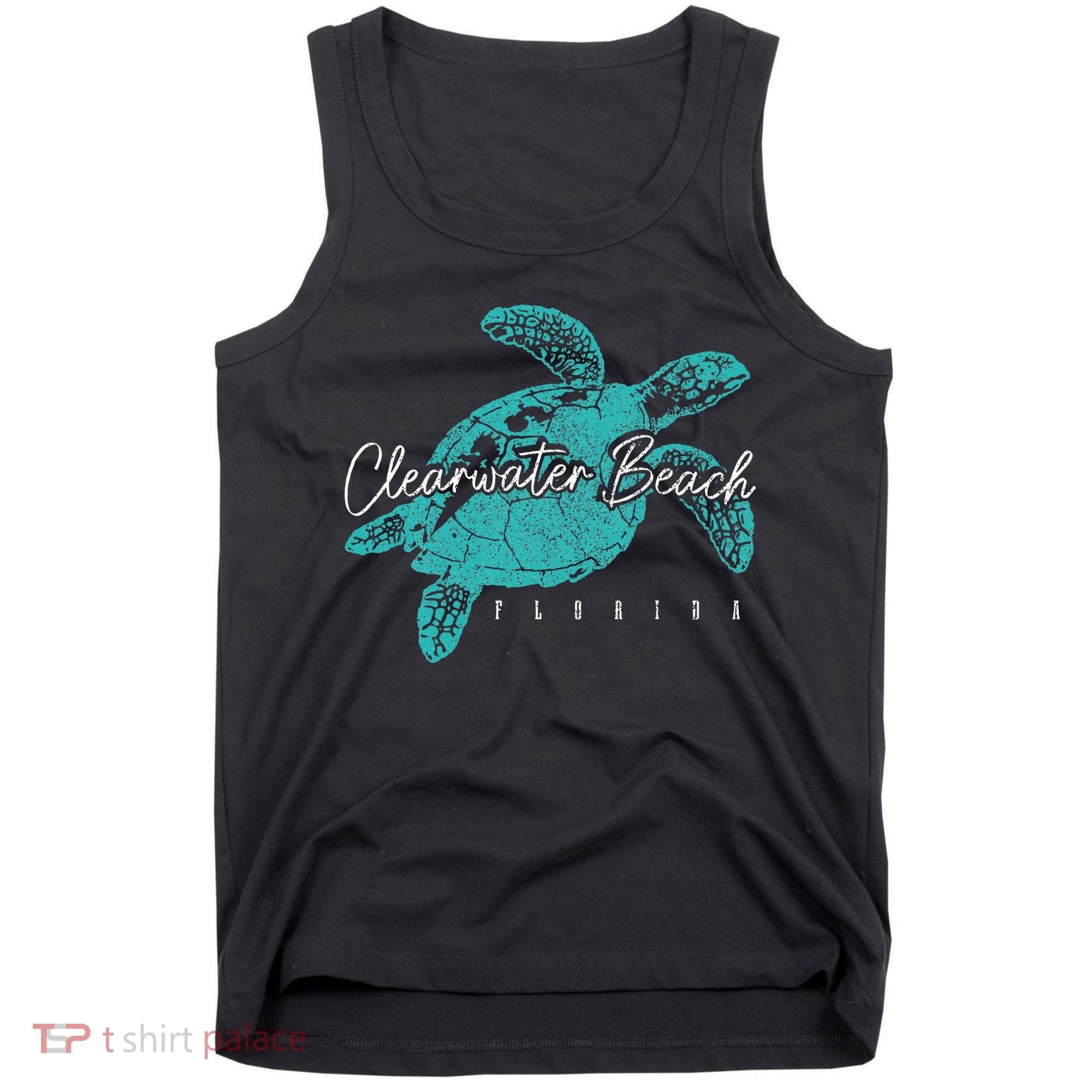 Clearwater Beach Florida FL Sea Turtle Scuba Diving Diver Tank Top