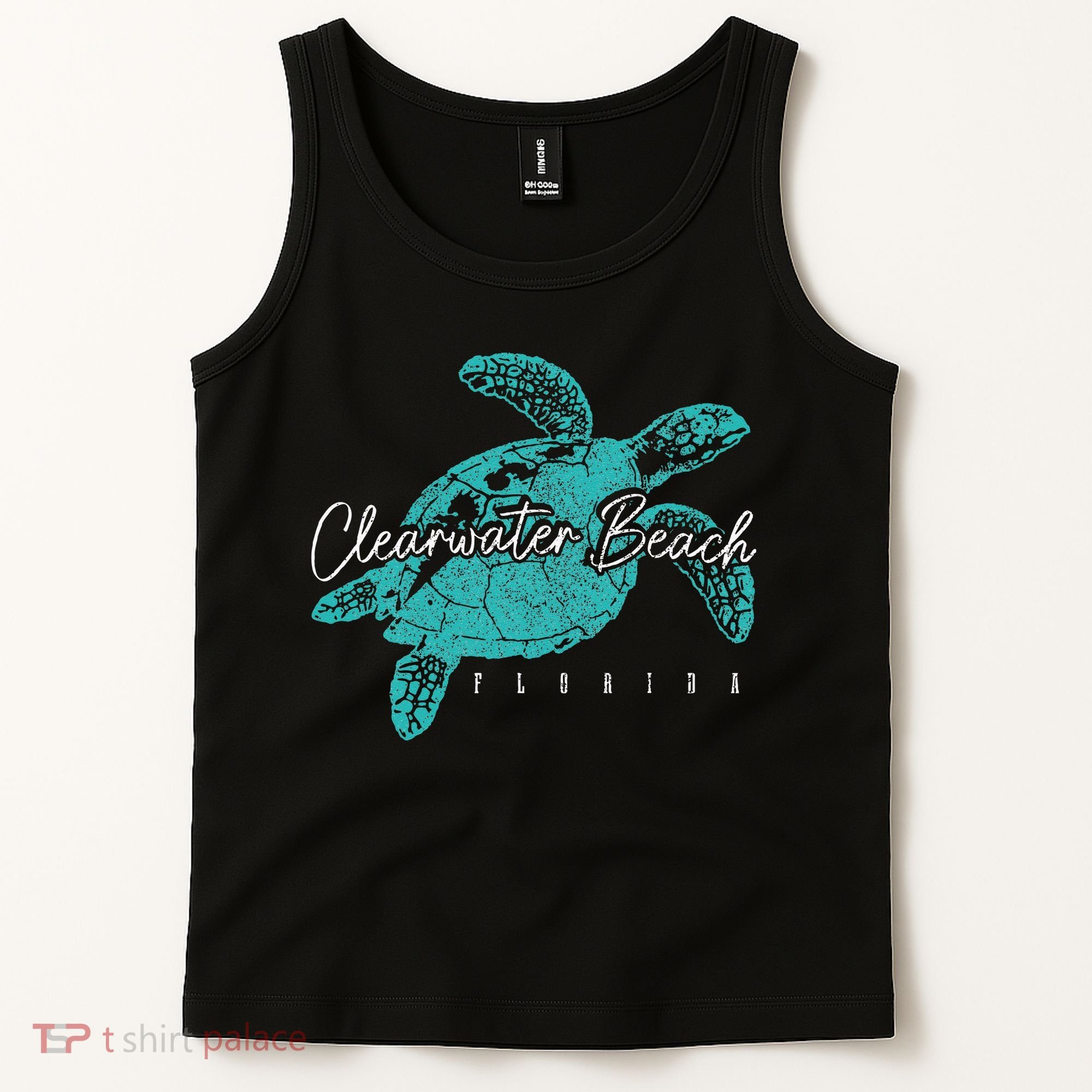 Clearwater Beach Florida FL Sea Turtle Scuba Diving Diver Tank Top