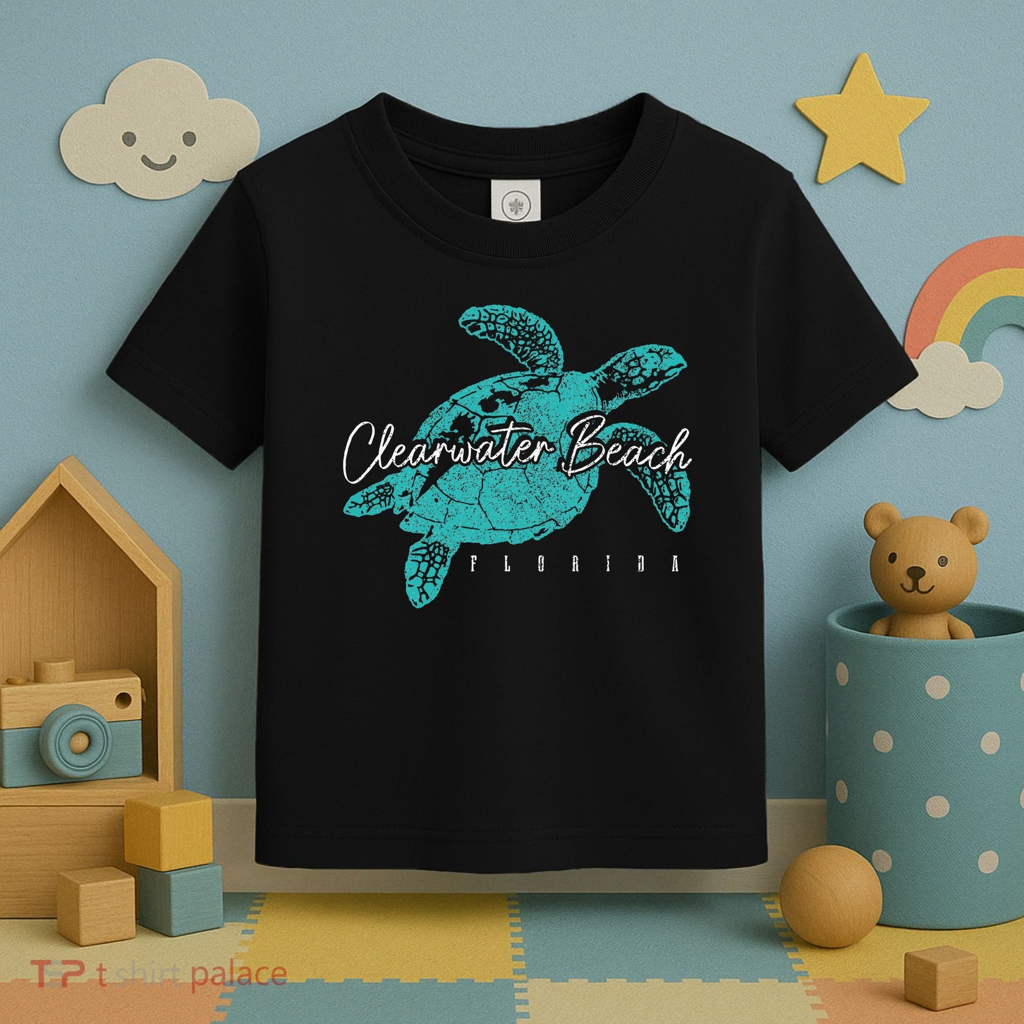 Clearwater Beach Florida FL Sea Turtle Scuba Diving Diver Toddler T-Shirt