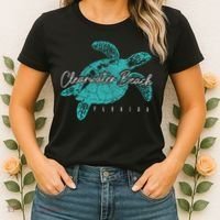 Clearwater Beach Florida FL Sea Turtle Scuba Diving Diver Women's T-Shirt thumb 2