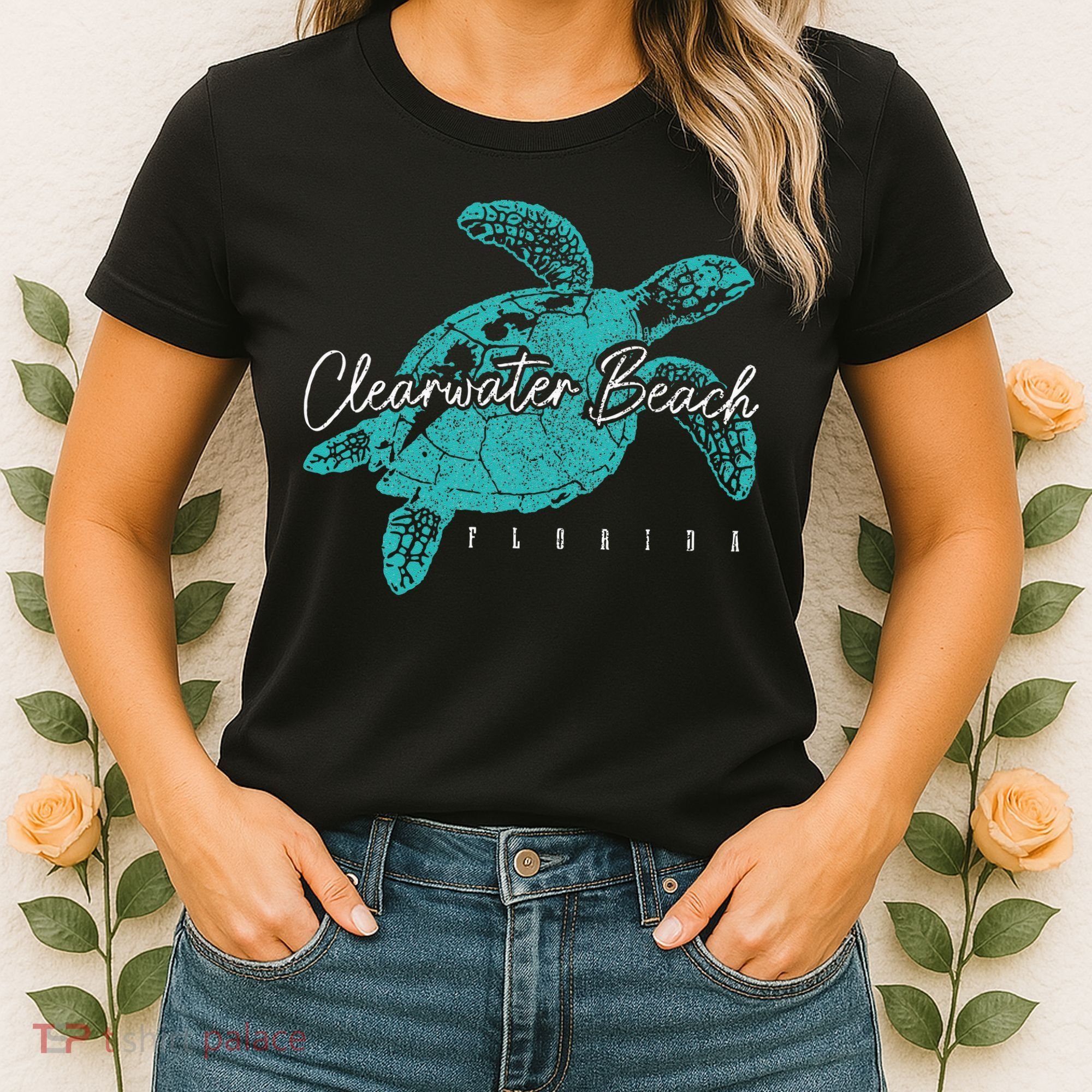Clearwater Beach Florida FL Sea Turtle Scuba Diving Diver Women's T-Shirt