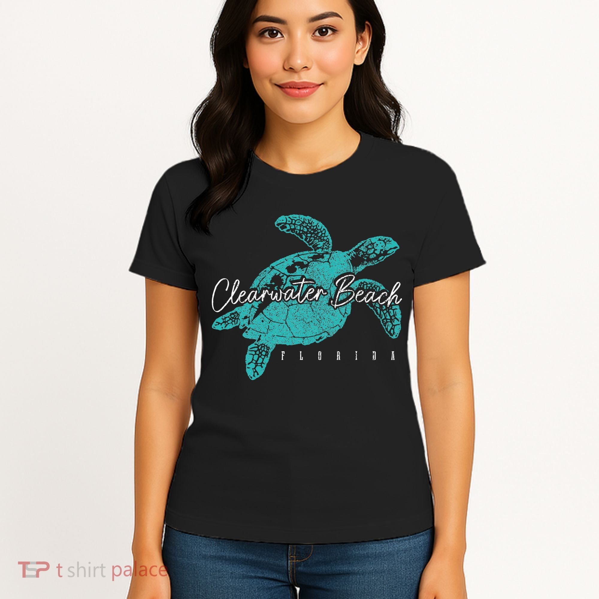 Clearwater Beach Florida FL Sea Turtle Scuba Diving Diver Women's T-Shirt
