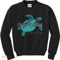 Clearwater Beach Florida FL Sea Turtle Scuba Diving Diver Kids Sweatshirt thumb 0