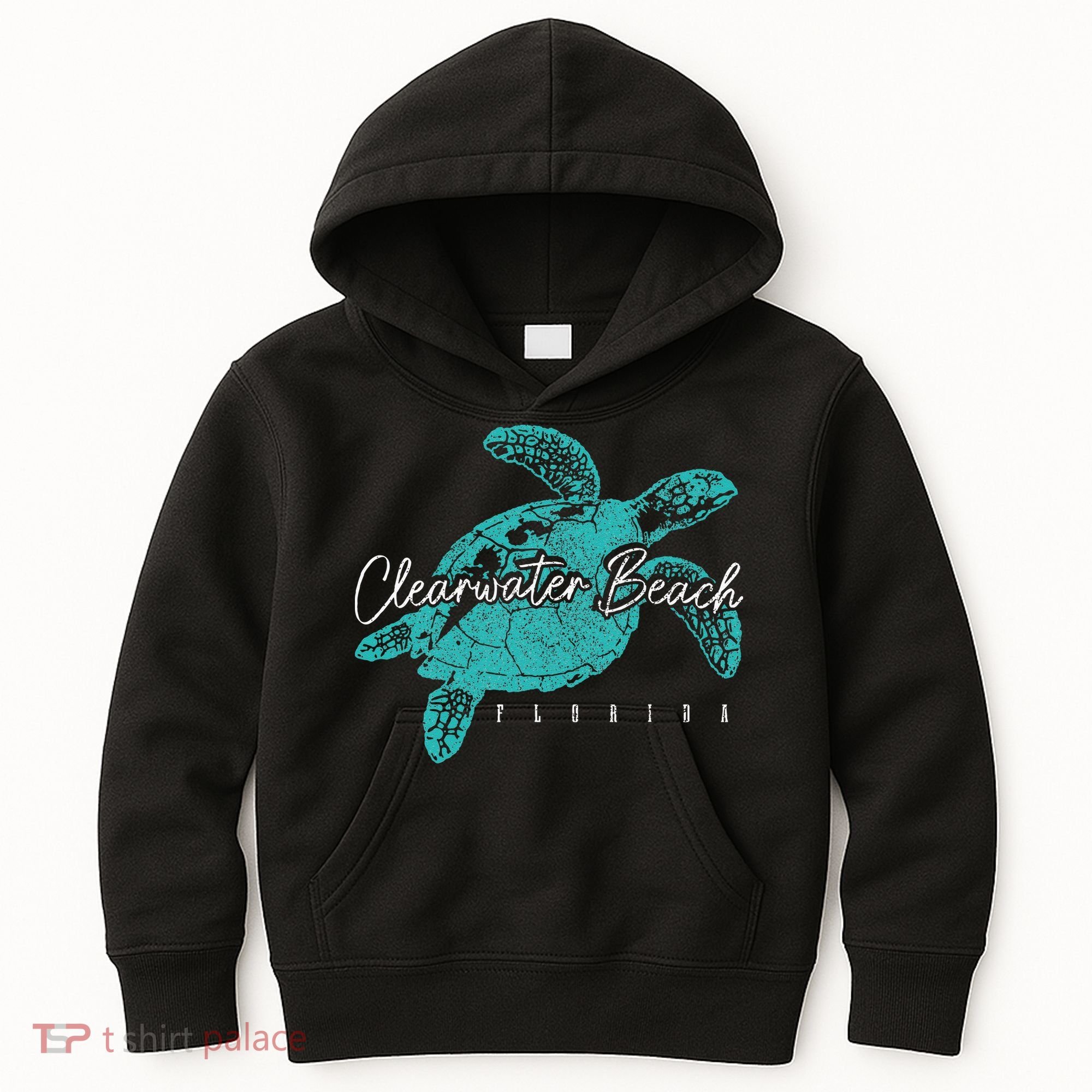 Clearwater Beach Florida FL Sea Turtle Scuba Diving Diver Kids Hoodie