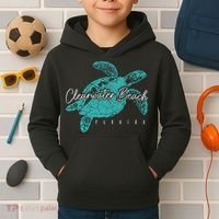 Clearwater Beach Florida FL Sea Turtle Scuba Diving Diver Kids Hoodie thumb 2