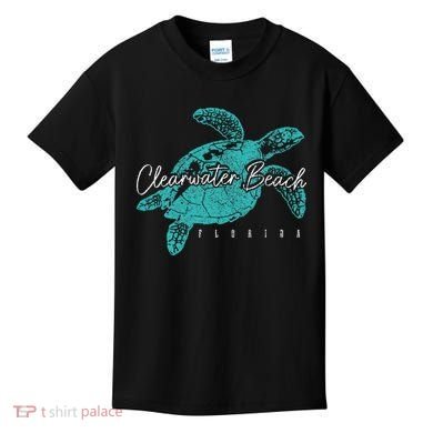 Clearwater Beach Florida FL Sea Turtle Scuba Diving Diver Kids T-Shirt