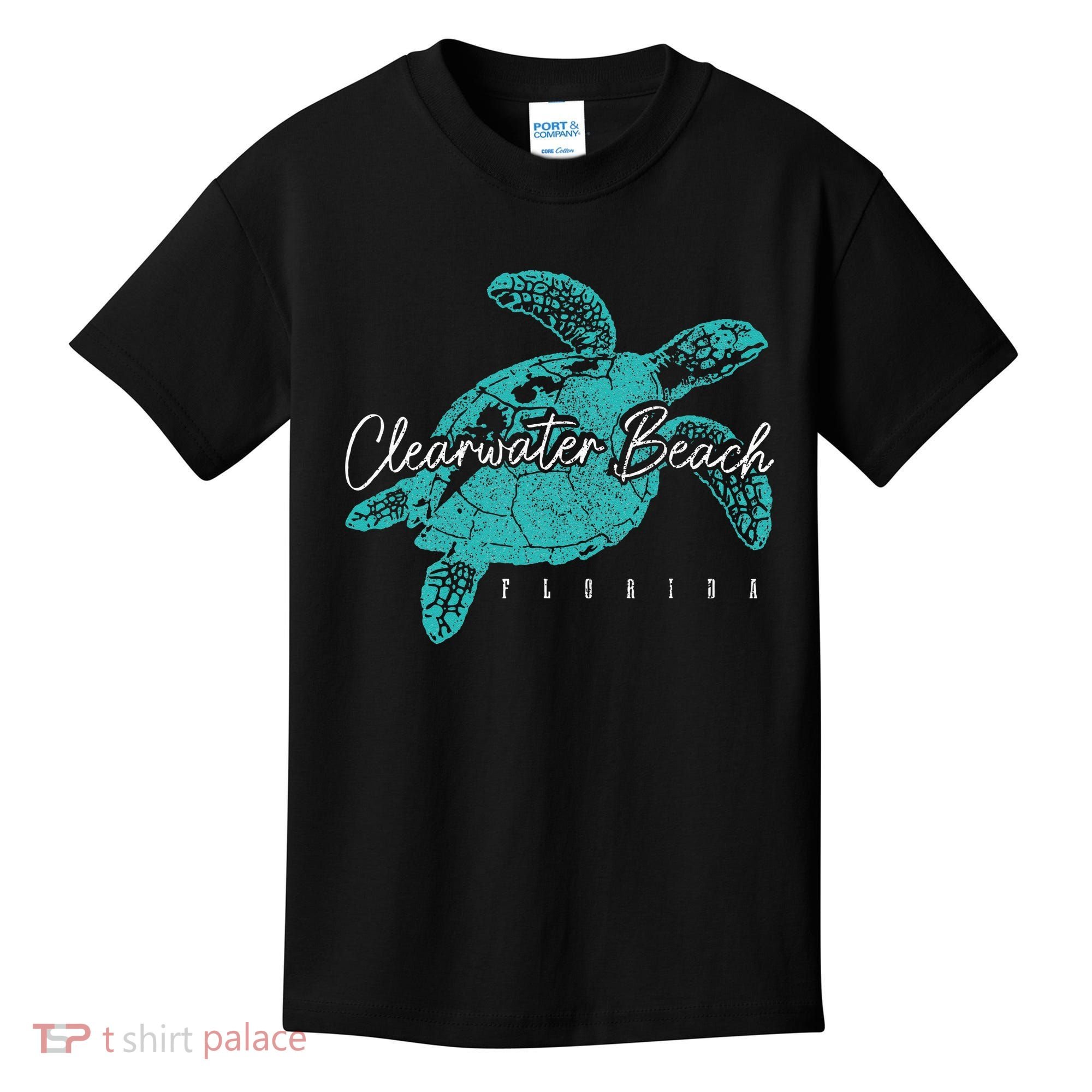 Clearwater Beach Florida FL Sea Turtle Scuba Diving Diver Kids T-Shirt