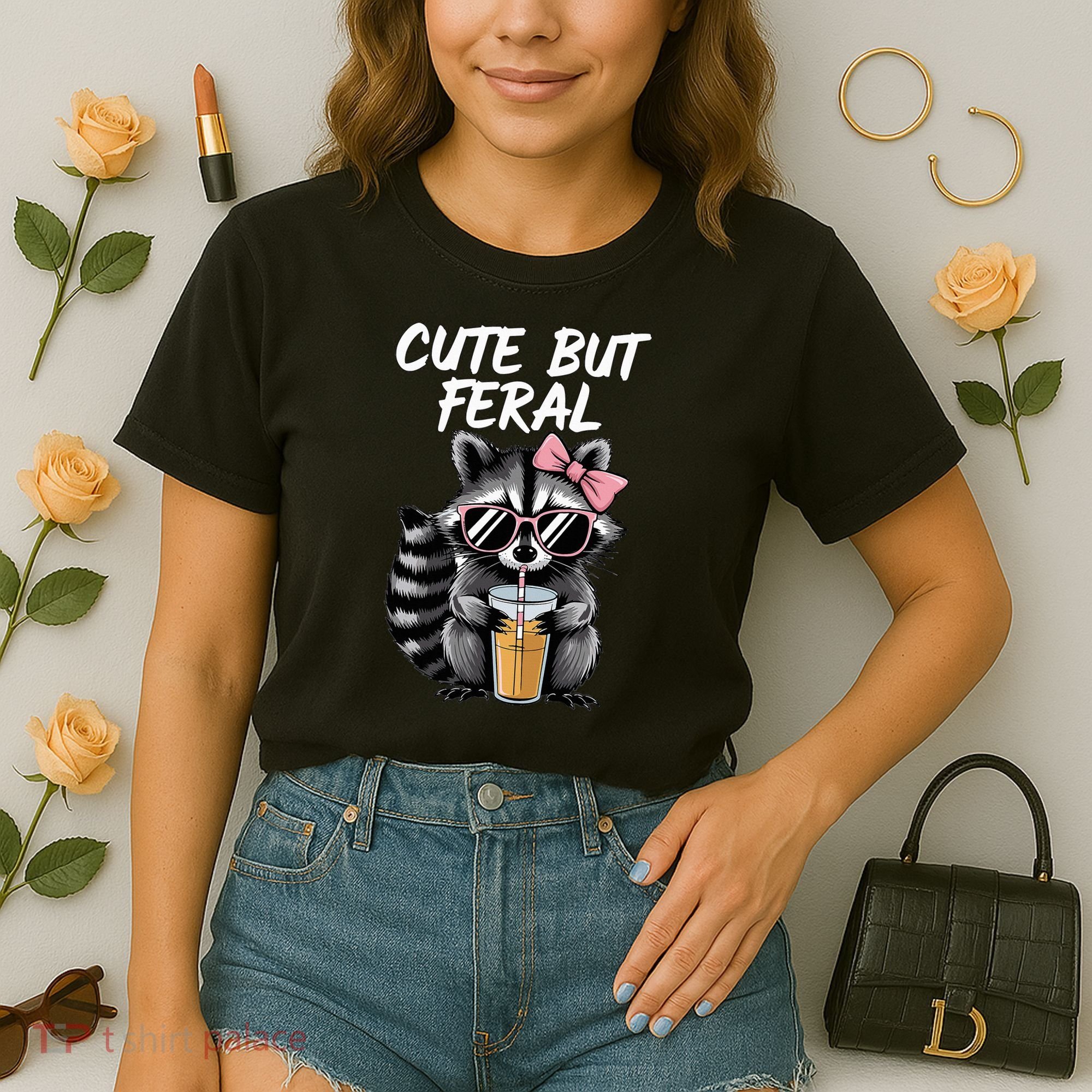 Cute But Feral Raccoon Comfort Colors Boxy T-Shirt