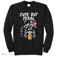 Cute But Feral Raccoon Sweatshirt thumb 0