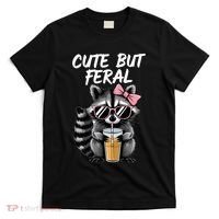 Cute But Feral Raccoon T-Shirt thumb 0