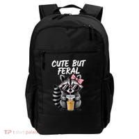 Cute But Feral Raccoon Backpack thumb 0