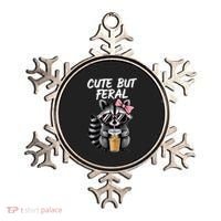 Cute But Feral Raccoon Ornament thumb 0