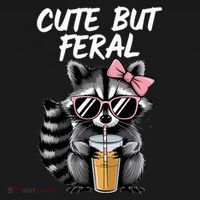 Cute But Feral Raccoon Ornament thumb 1