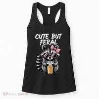 Cute But Feral Raccoon Women's Tank Top thumb 0