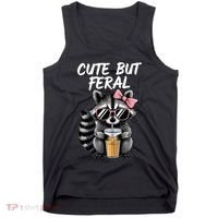 Cute But Feral Raccoon Tank Top thumb 0