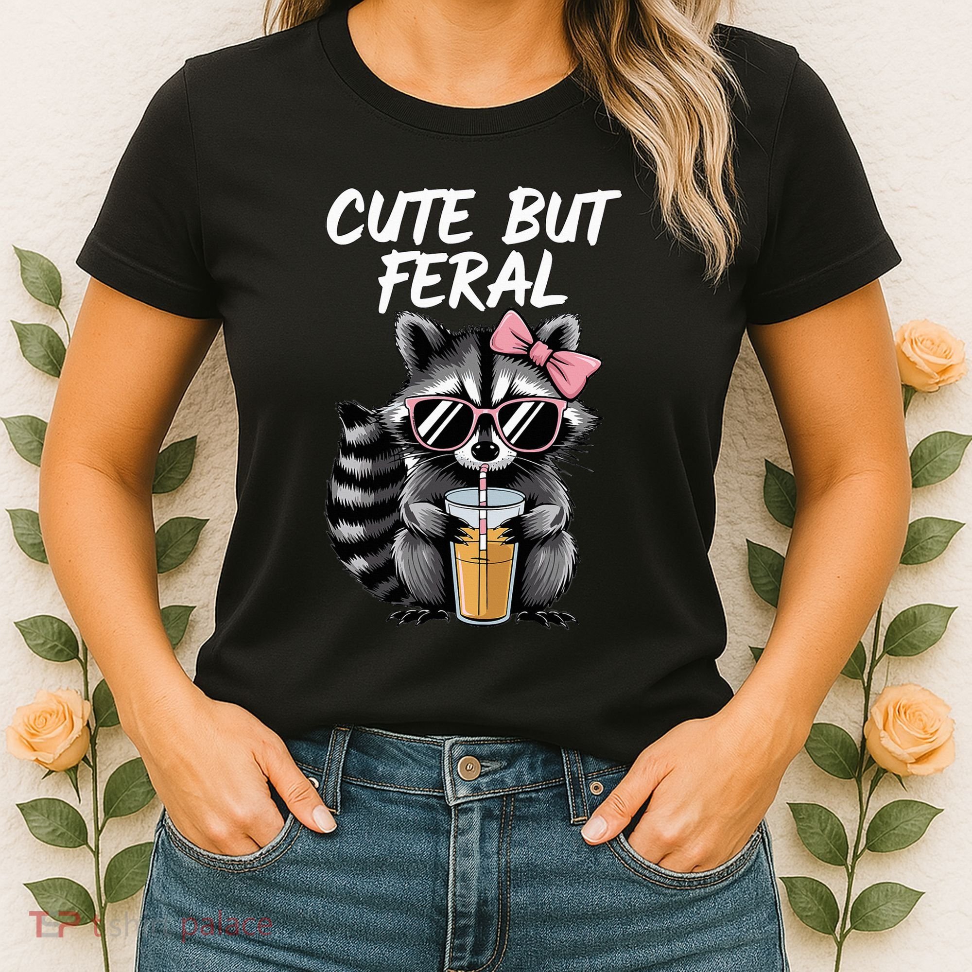 Cute But Feral Raccoon Women's T-Shirt