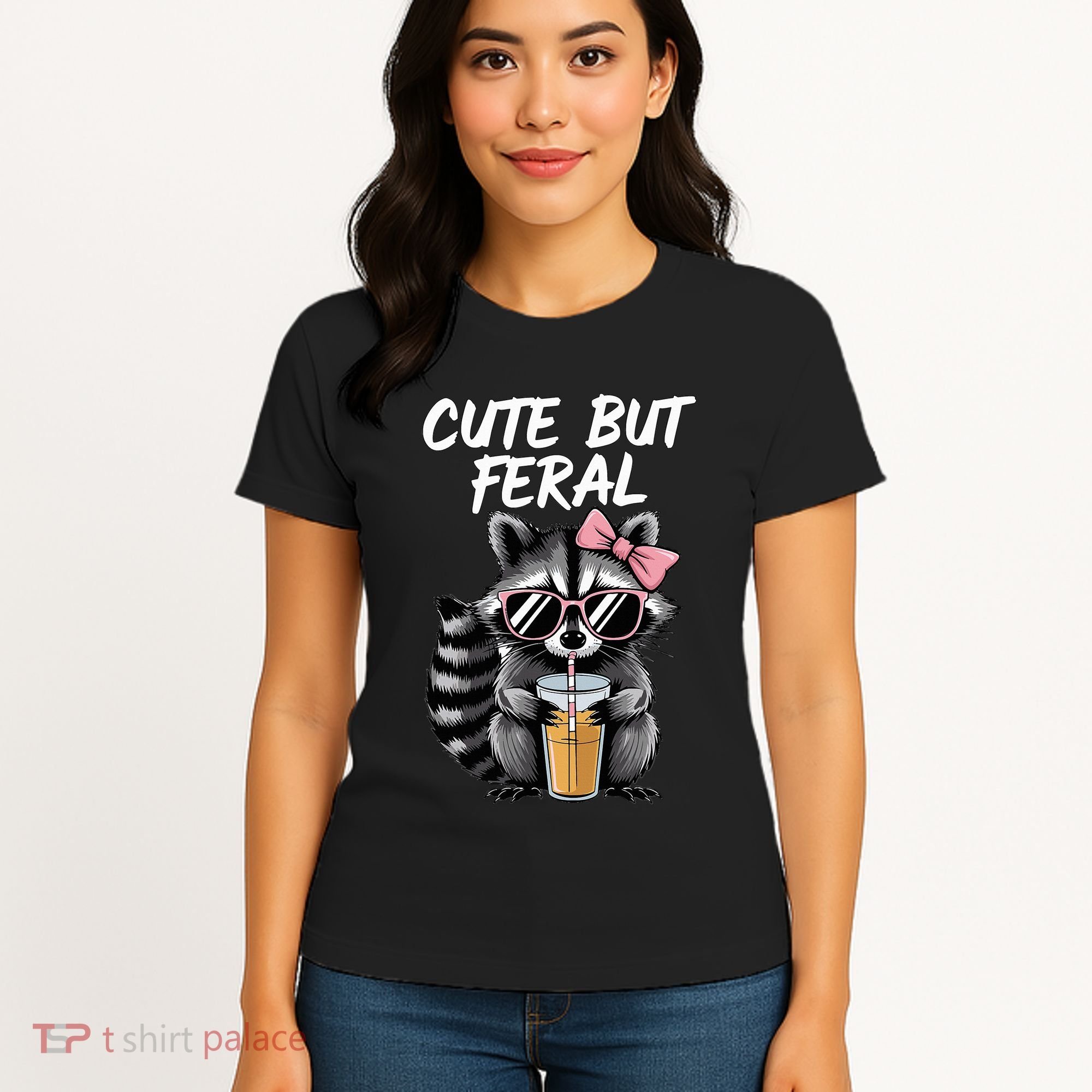 Cute But Feral Raccoon Women's T-Shirt