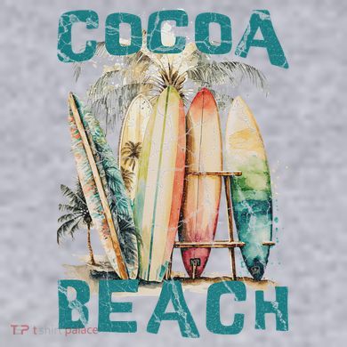 Cocoa Beach Florida Women's Racerback Cropped Tank