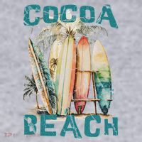 Cocoa Beach Florida Women's Racerback Cropped Tank thumb 2