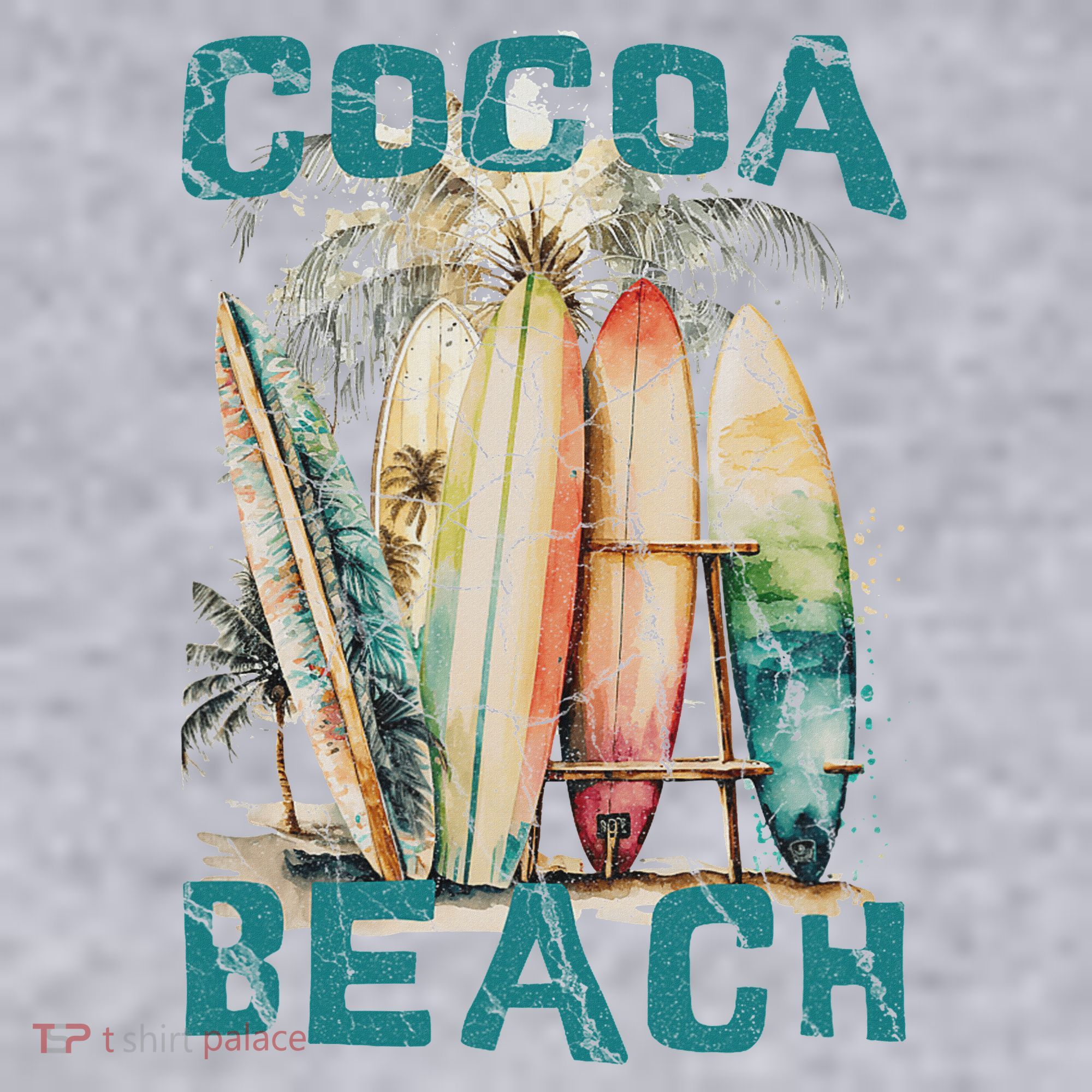 Cocoa Beach Florida Women's Racerback Cropped Tank