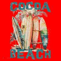Cocoa Beach Florida Santa Hat thumb 1