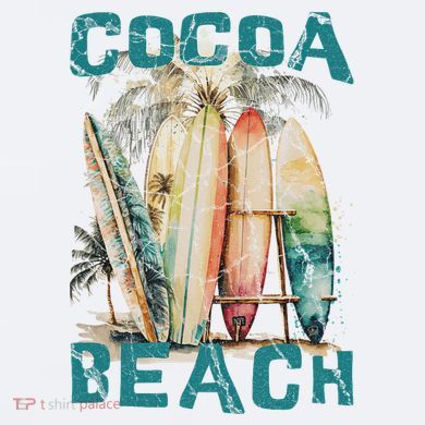 Cocoa Beach Florida Sueded Cloud Jersey T-Shirt