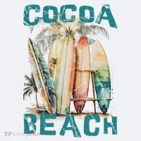 Cocoa Beach Florida Sueded Cloud Jersey T-Shirt thumb 2