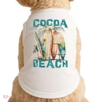 Cocoa Beach Florida Doggie Tank thumb 0